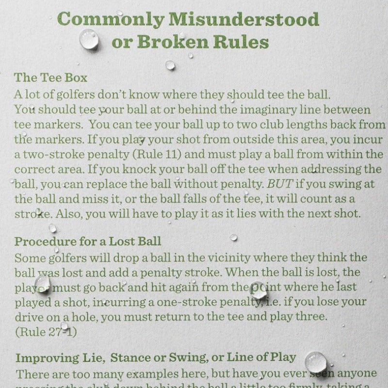 Rite in the Rain Golf Notebook – All-Weather Score & Stats Log