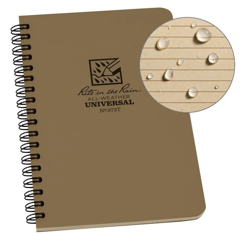Rite in the Rain 393 Side Spiral All-Weather Notebook