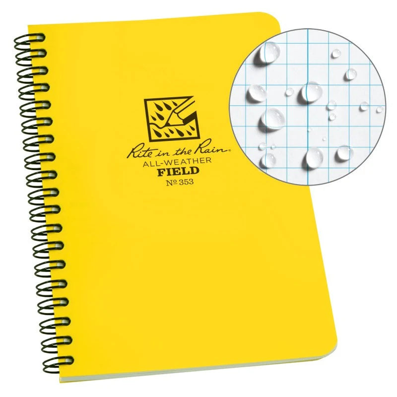 Rite in the Rain 393 Side Spiral All-Weather Notebook