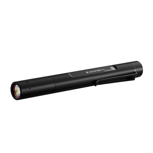 Ledlenser | P4 Flashlight 180lm 90m 23h 2xAAA Battery IP54 w/Pocket Clip