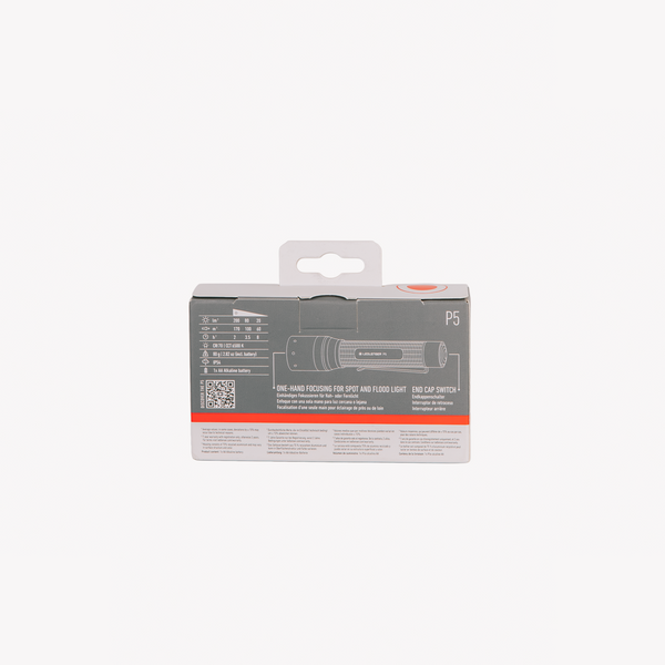 Ledlenser | P5 Flashlight 200lm 170m 8h 1xAA Battery IP54 w/Pocket Clip