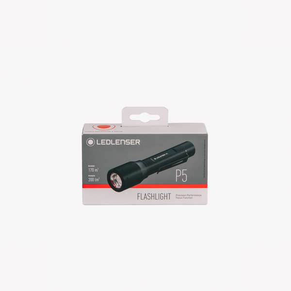 Ledlenser | P5 Flashlight 200lm 170m 8h 1xAA Battery IP54 w/Pocket Clip