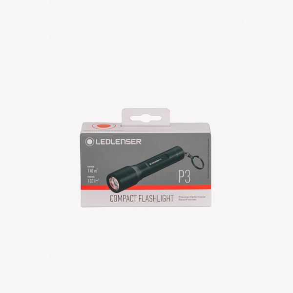 Ledlenser | P3 Flashlight 130lm 110m 6.5h 1xAAA Battery IP54 w/KeyRing