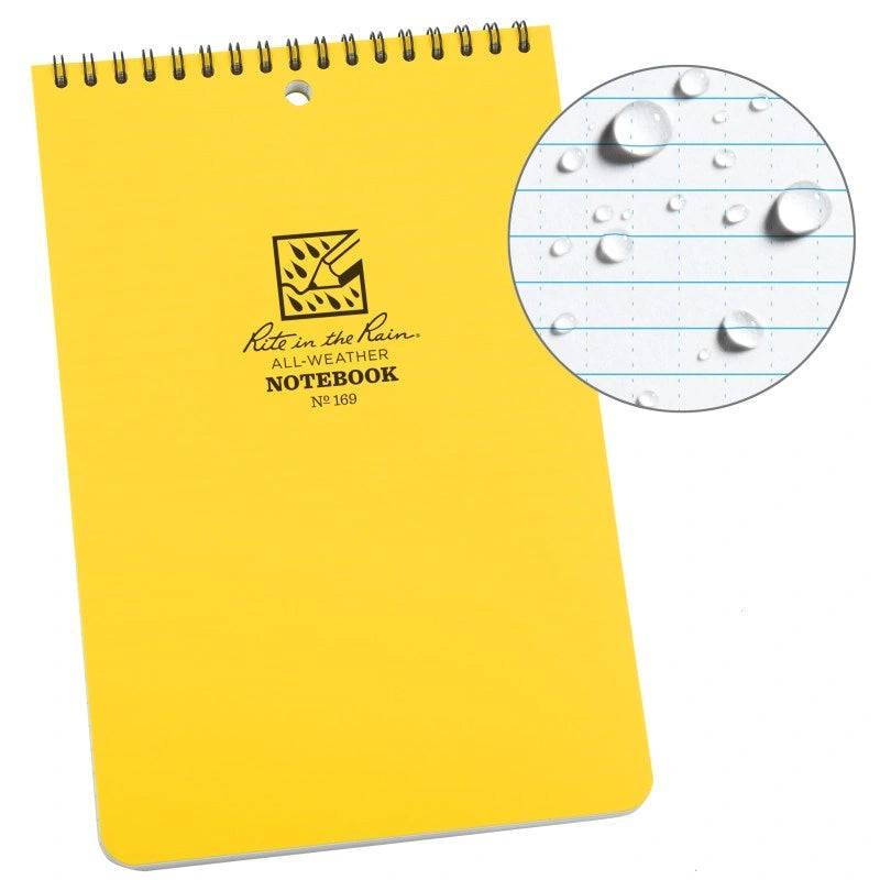 Rite In The Rain Top Spiral 6 X 9 Polydura Notebook