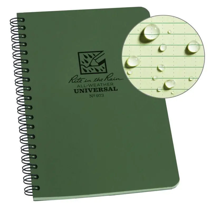 Rite in the Rain 393 Side Spiral All-Weather Notebook